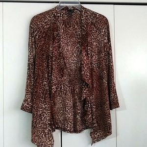 Womens leopard cardigan
